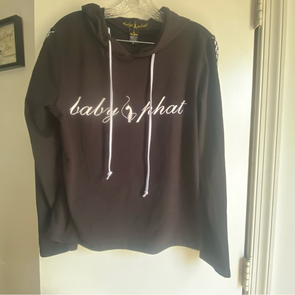 VTG Baby Phat Black/White Jacket Y2K 2X pulllover‎